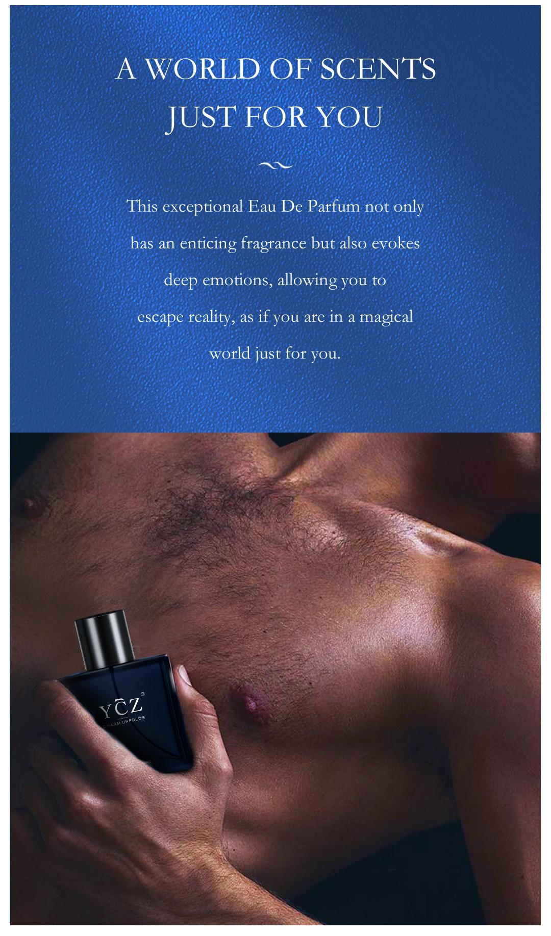 YCZ Midnight Gentleman Eau de Parfum for Men 50ml - Lasting Oriental Woody Marine Perfume with Complex Fragrance Profile & Premium Ingredients - Carefully Picked Scents Carefully Picked Scents Limited Edition Edp Aromatic Amberwood