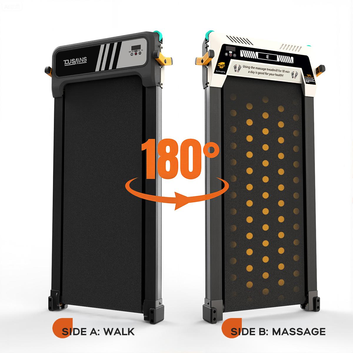 Tousains Walking Pad, Under Desk Treadmill, Walking Treadmill 2 in 1 for Home/Office with Remote Control, Portable Treadmill (Black, 1 Year Warranty) TiktokBlackFriday