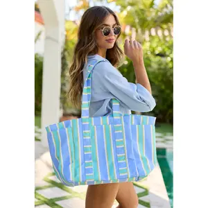 Tate Blue Striped Tote DOORBUSTER