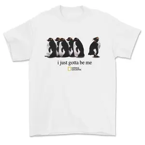 Golf Gift T-Shirt For Men and Women I Just Gotta Be Me National Geographic Penguin Shirt, Trending Shirt Gifts Suitable for Him, Her, Menswear Top, Tshirt men, Streetwear Tropical