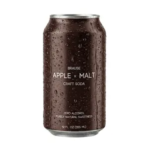 Brause Apple x Malt German Craft Beverage, Award-Winning Premium Non-Alcoholic Cider/Apple Beer/Lager, Crisp Apple + Toasty Bavarian Wheat Malt, Purely Natural Sweetness, Clean & Honest Ingredients, 12-Pack of 12oz Cans
