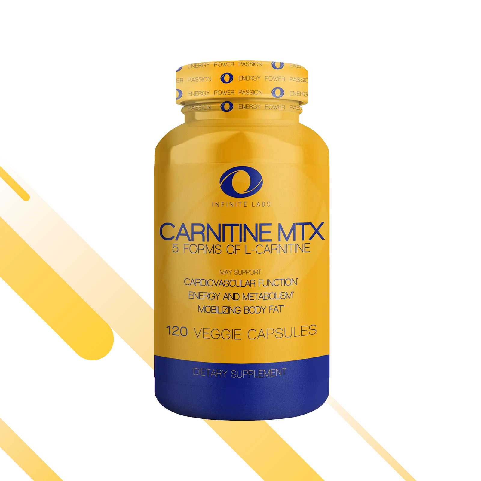 INFINITE LABS Carnitine MTX - 5 Forms of L-Carnitine - 120 Veggie Capsules - Boosts Energy & Metabolism - Natural Healthcare Supplement