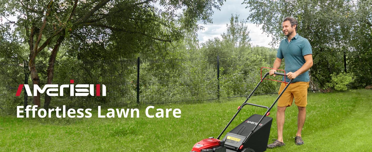 AMERISUN 21" Gas Push Lawn Mower, Rugged Steel Deck, 3-in-1 Versatile Mower, 144cc OHV Engine, 6-Level Height Adjustment, Large Grass Collector, Easy Maneuverability for Home & Garden(AV8621P1), reel mower, fly mower AMERISUN 21" Gas Push Lawn Mower, Rugged Steel Deck, 3-in-1 Versatile Mower, 144cc OHV Engine, 6-Level Height Adjustment, Large Grass Collector, Easy Maneuverability for Home & Garden(AV8621P1), reel mower, fly mower