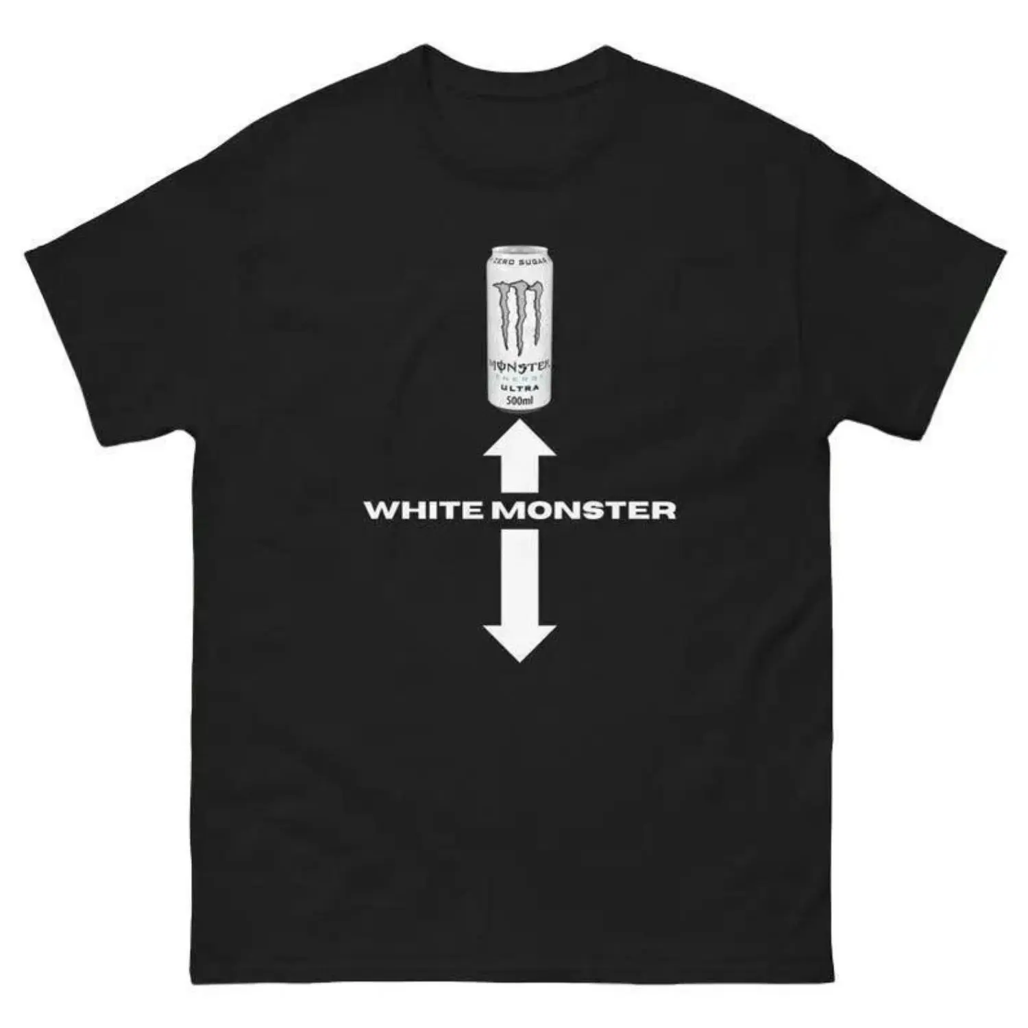 Summer 2026 Summer 2026 UnisexWhite Monster Graphic T-Shirt Fun Summer Streetwear For Men Black And White DesignGraphic Tee AestheticOversized