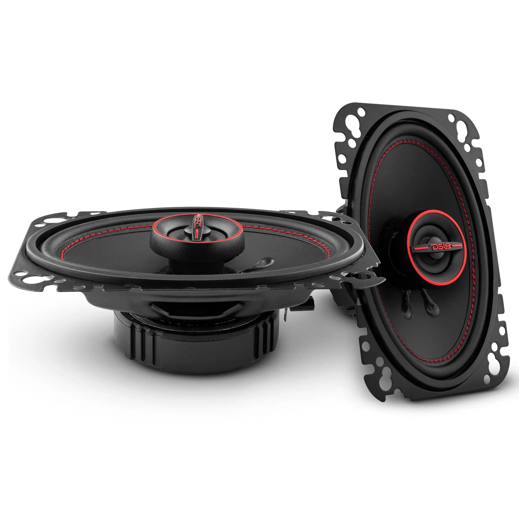 DS18 GEN-X 4x6 2-Way Coaxial Car Audio Speakers with 2-Way Driver, 45 Watts RMS, 4-Ohm, Factory Fit, Full Range Sound, High Output for Amplifiers, Car Audio System Component