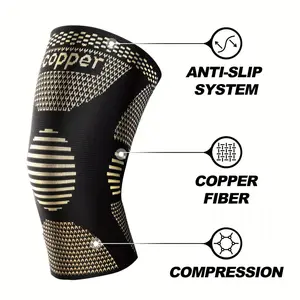 Take good care of your knees. This pressure-type knee support pad is designed to relieve knee pain and provide support for your knees during exercise and rehabilitation (one pair)