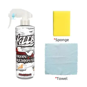 Car Paint Iron Stain Remover - 250ML Kit with Sponge & Microfiber Towel