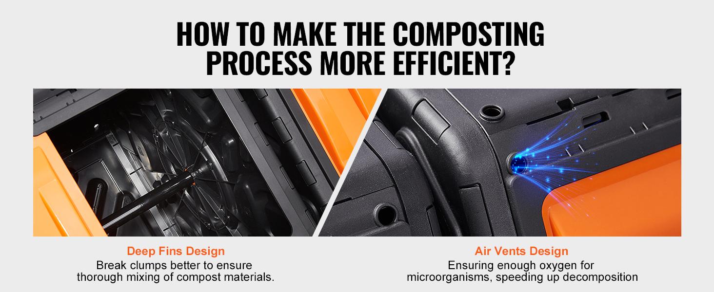 VEVOR Compost Bin, TikTokShopBlackFriday, 37-Gal Dual Chamber Composting Tumbler, High Volume Two Rotating Chambers with 2 Sliding Door and Steel Frame, BPA Free Composter Bin Tumbler for Garden, Kitchen, Yard, Outdoor VEVOR Compost Bin, TikTokShopBlackFriday, 37-Gal Dual Chamber Composting Tumbler, High Volume Two Rotating Chambers with 2 Sliding Door and Steel Frame, BPA Free Composter Bin Tumbler for Garden, Kitchen, Yard, Outdoor