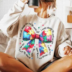 Austim Bow, Autism Awareness T-Shirt & Sweatshirt, Coquette Bow T-Shirt & Sweatshirt, Austism Ribbon T-Shirt & Sweatshirt, Autism Advocate T-Shirt & Sweatshirt, Autism Mama T-Shirt & Sweatshirt, Autism Teacher T-Shirt & Sweatshirt