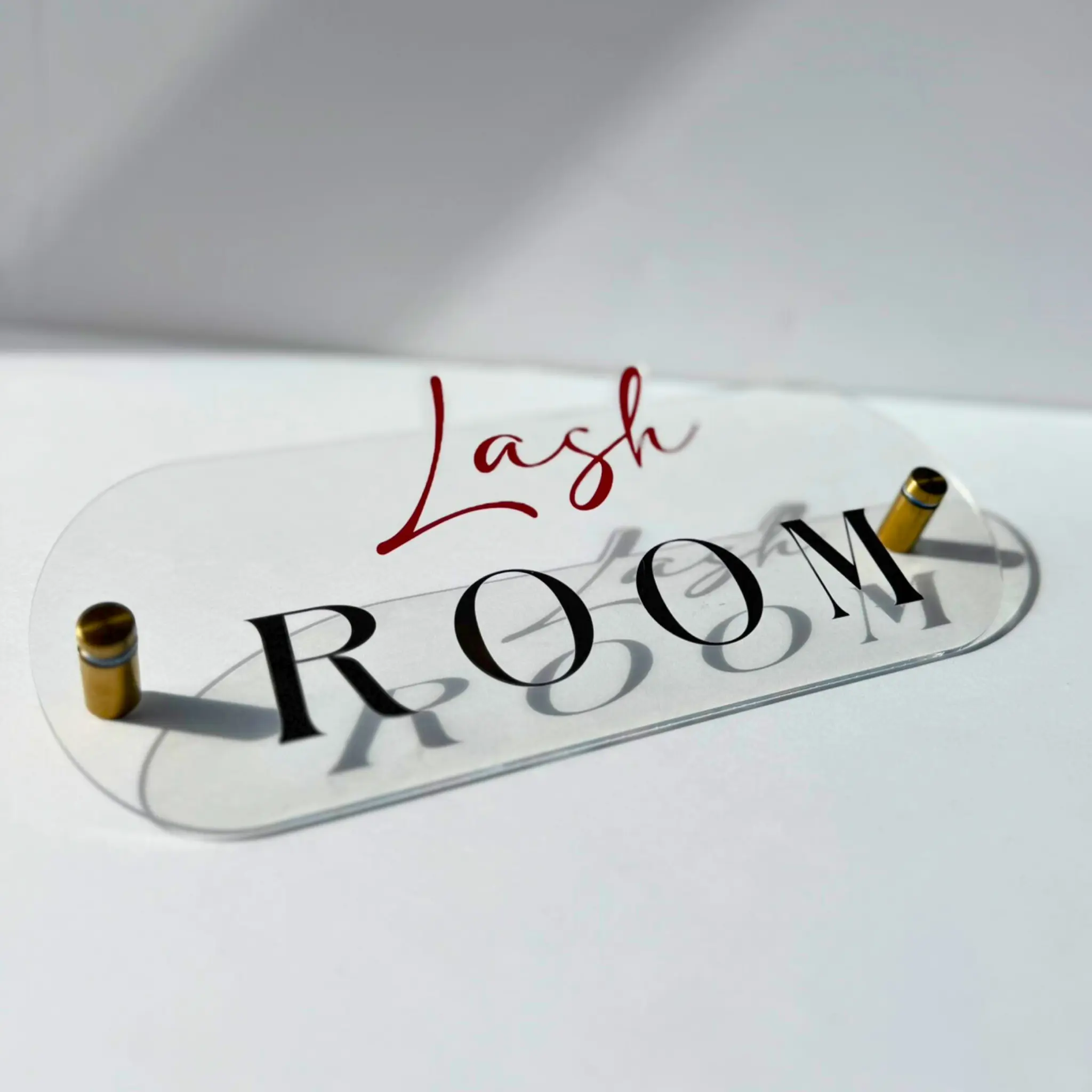 Customized Acrylic 3D Letter Door Sign - Elegant Business Suite & Lash Room Identification Decor, Home & Office Plaque