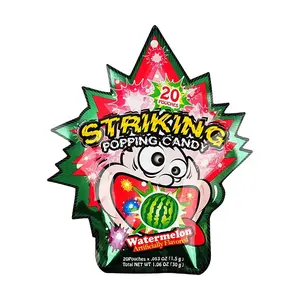STRIKING Watermelon Popping Candy 30g - Nostalgic Retro Candy for Kids & Adults, Fun Explosive Fizzing Sweets