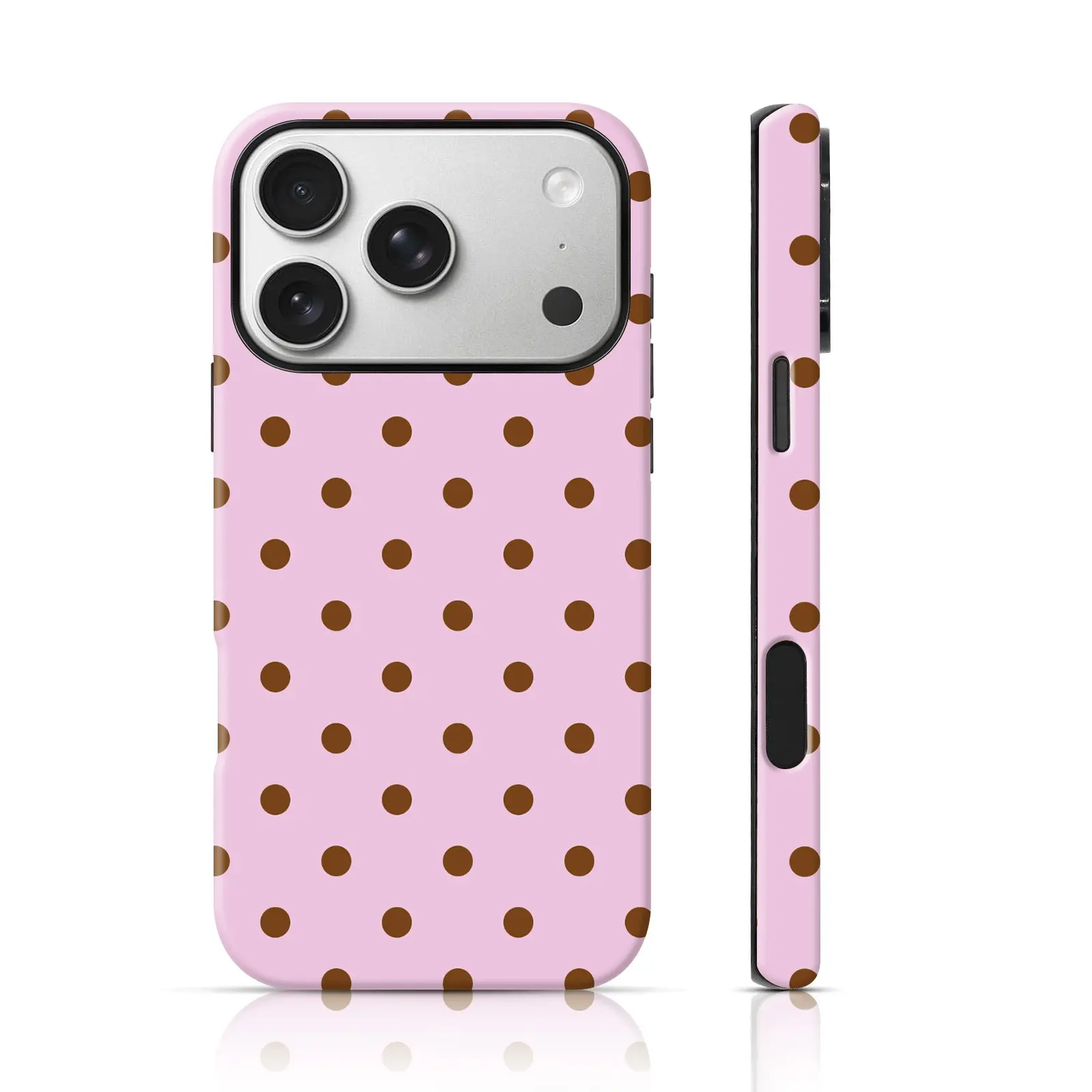 Polka Dot Double-Layer TPU Shockproof Cellphone Case - Customized Protection Accessory for iPhone 17 Pro Max,17 Pro,16 Pro,15 Pro Max,15,14 Pro,13,12 Max & All S25 Ultra Devices, Multiple Colors, Accessories