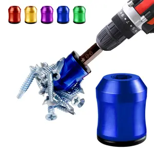 1Pcs Strong Screwdriver Head Magnetic Ring, Screw Ring Set Removable Household Tool for Drills| Universal Bit Holder for Hex Screwdrivers & Power Bits | Alloy Screw Holder for DIY Repair
