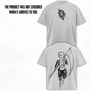 [Otaku Drip] Black Goku T-Shirt Oversized Vintage Anime Tee | Unisex Streetwear Cotton Top Inspired | Classic Japanese Anime Graphic Shirt for Fans and Collectors