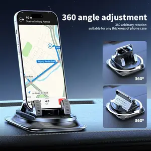 [Summervibes] Car phone holder 360 degree rotation, suitablefor car navigation in-car dashboard, horizontaland vertica screen adjustment angle,slip mobile phone holdersuitable for iPhone and Android
