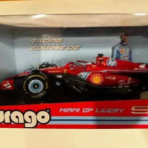 Ferrari F1 SF-24 Miami GP Livery 1:18 Diecast Model – Charles Leclerc | Bburago