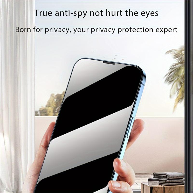 [2+2 Pack] iPhone 17/16/15/14/13/12/11 ProMax PrivacyScreen Protector with CameraLens Protector Full CoverageAnti SpyTempered Glass Film 9H Hardness UpgradeEdgeProtection Easy to Install No Bubbles