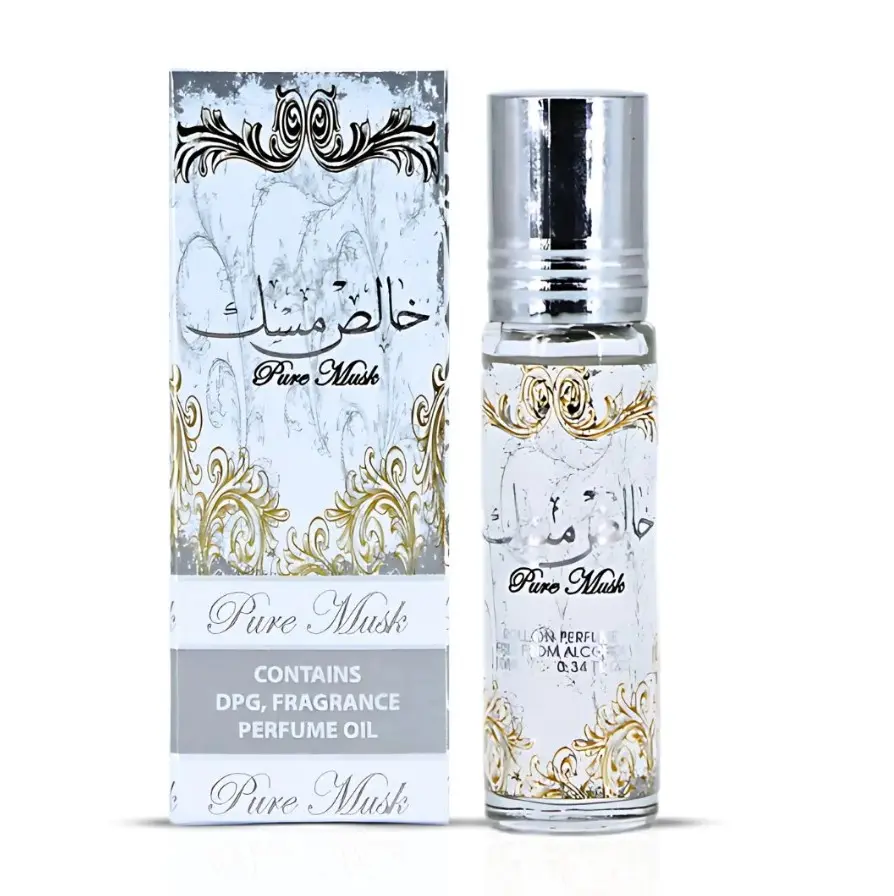 Ard Al Zaafaran Pure Musk Roll-On Body Perfume Oil, 10ML (0.34 OZ) - Unisex Aromatic Scent Mini Toiletries for Purse, Beauty & Personal Care