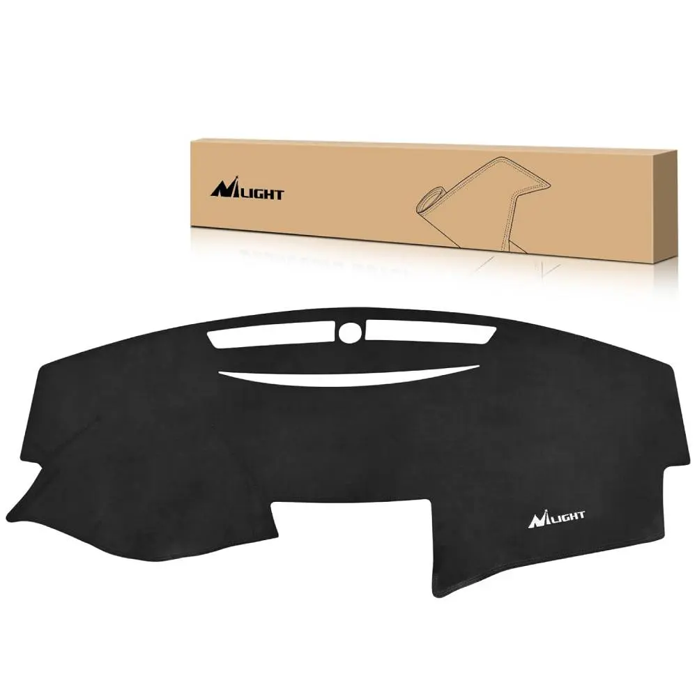 Nilight Dash Cover for Toyota Camry 2007 2008 2009 2010 2011, Custom Fit Suede Dashboard Mat Non‑Slip Sunshade Glare Protector Interior Accessories Black, Suede Material