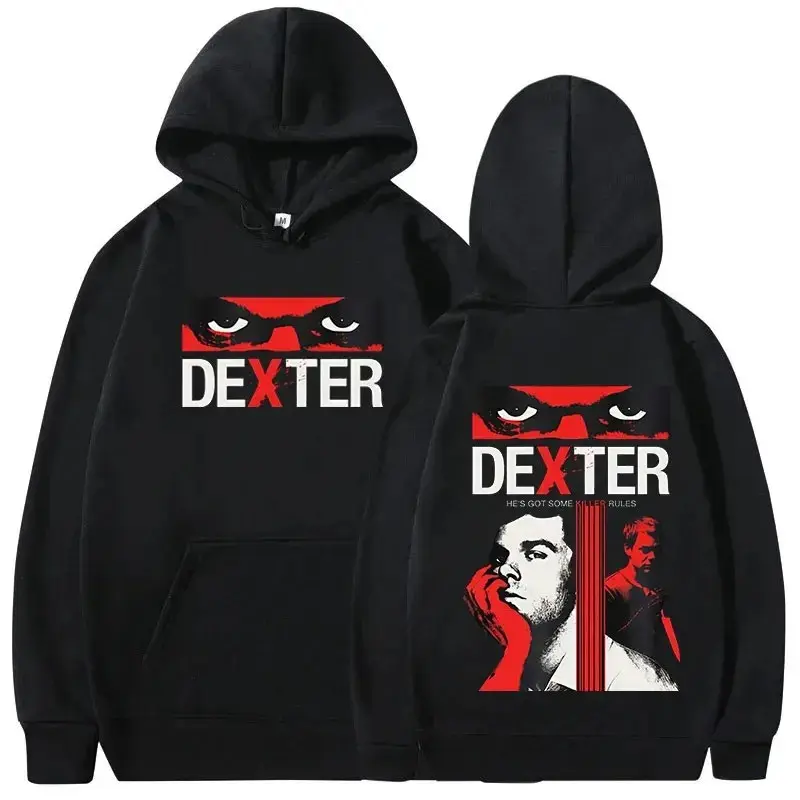 Dexter Morgan TV Play Hoodies for Men and Women, Casual Cotton Autumn and Winter Hoodies, Oversized Vintage Sweaters, Streetwear