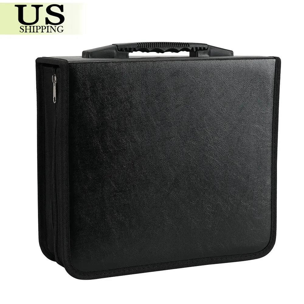 400-Disc CD DVD Organizer Storage Case, Black Media Holder for Video, Music, and Data Discs, Compact & Durable for Easy Access and Protection Usb Charging Hdmi Output Hdmi Connector