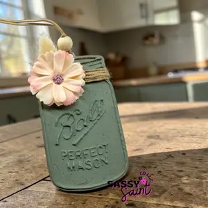 Sassy Saint VINTAGE MASON JAR - Scented Car Freshie, Aroma Therapy, Small Space Deodorizer with Innovative Features for a Fresh Driving Experience