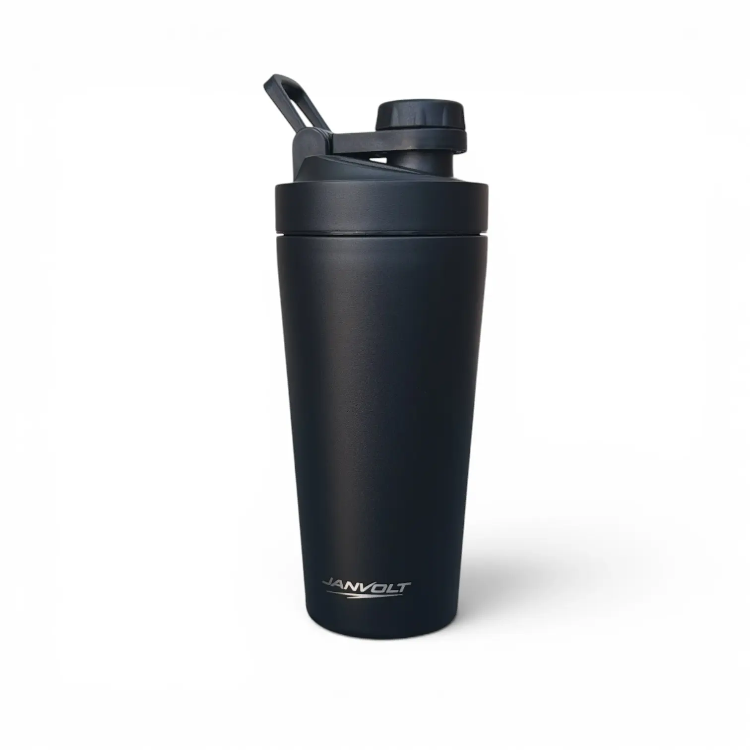 JANVOLT Sport Insulated Shaker Bottle, 20 Oz Premium Stainless Steel Tumbler Built-in Silent Agitator For easy mixing, Protein Shaker multi use water bottle, coffee cup, tea cup