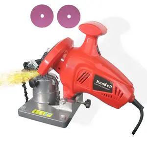 Electric Chainsaw Sharpener, 250W High-Speed Chain Grinder with Adjustable Angle, Heavy-Duty, Mountable, Red Sharpener for Chains from 1/4'' to 3/8'' Pitch