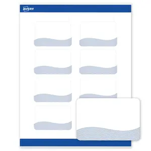 Avery Printable Rectangle Labels with Sure Feed Technology, Pre-Printed Colorful Design, Matte White, 2" x 3", Laser & Inkjet Compatible, 80 Total, Great for Branding, Marketing, and Events