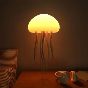 7-Color USB-Powered Floating Tentacle Pendant Light Full-Color Gradient Jellyfish LED Intelligent Voice Controlled Night ABS