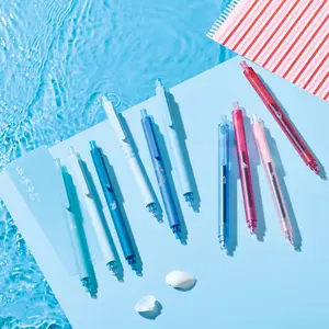 Kaco ROCKET Gel Pens 10 Pieces 0.5mm Black Ink Oceanic Aesthetic Pens School Office Stationery Quick Drying summerwins