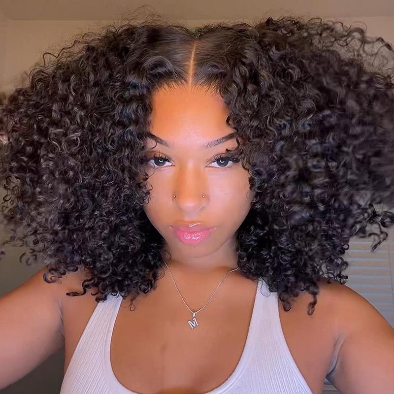 [Spring Renewal] Wiggins Hair Short Curly Wigs 7x4 Pre Cut Ready To Go Glueless Wigs Ready To Wear Human Hair Beginners Friendly 13x4 Lace Frontal Wigs #TikTokShopSpringGlowUp #WeeklyDeals