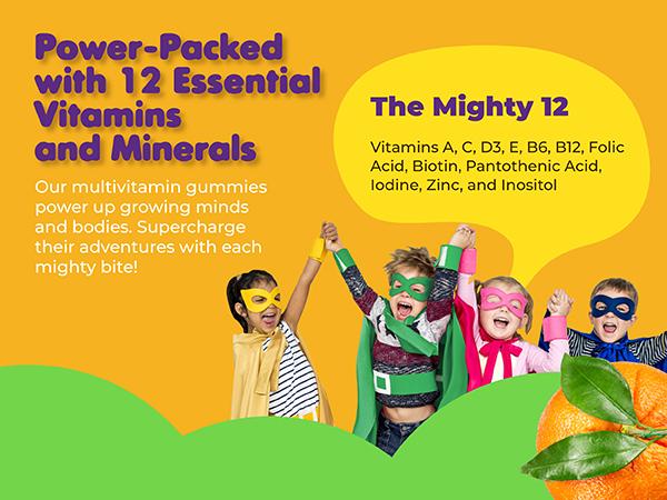 DR. MORITZ Kids Multivitamin Gummies - with Kids Vitamins A C D E B6 B12 Zinc and More - Complete Daily Support - Vegetarian and Non-GMO, 2 Pack (120 Count)