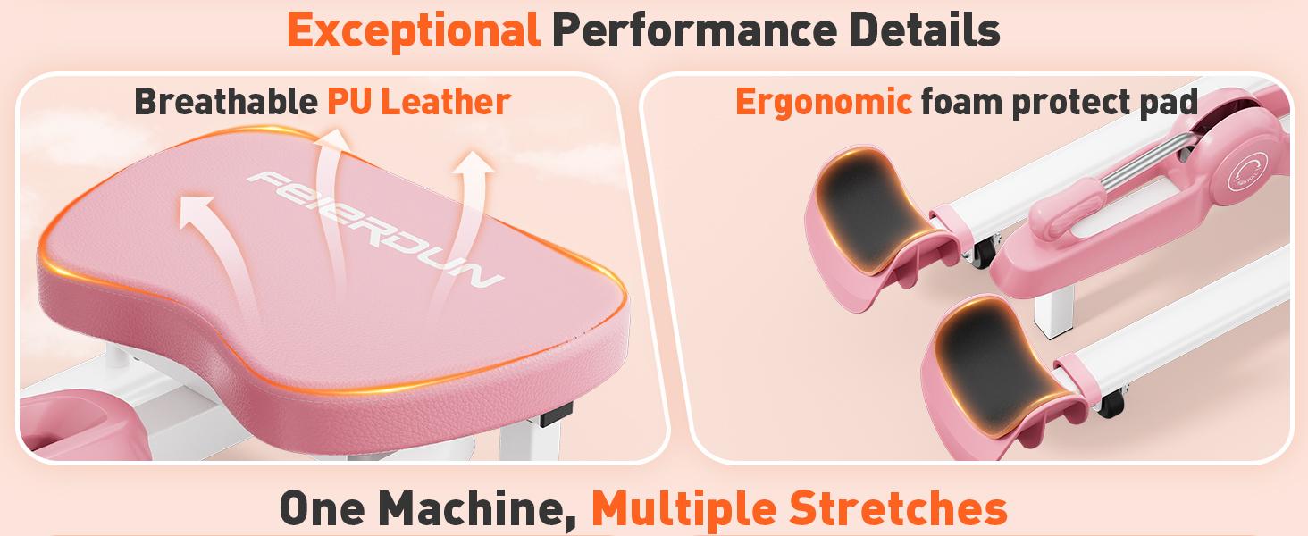 FEIERDUN Leg Stretcher Machine to Enhance Flexibility, Split Machine for Ballet, Cheerleading Dance and Gymnastics, Fit for Beginer and athlete Multifunctional Fitness Equipment Strength Training Accessory#Summervibes FEIERDUN Leg Stretcher Machine to Enhance Flexibility, Split Machine for Ballet, Cheerleading Dance and Gymnastics, Fit for Beginer and athlete Multifunctional Fitness Equipment Strength Training Accessory#Summervibes