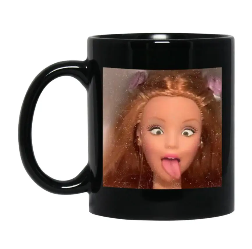 Funny Doll Face Mug, Disgusted Doll Face Coffee Cup, Office Mug, Tea Mug, Funny Gift, Mug for Work, Gift for Boss, Gift for Mom, Dad, Coworker of Friend