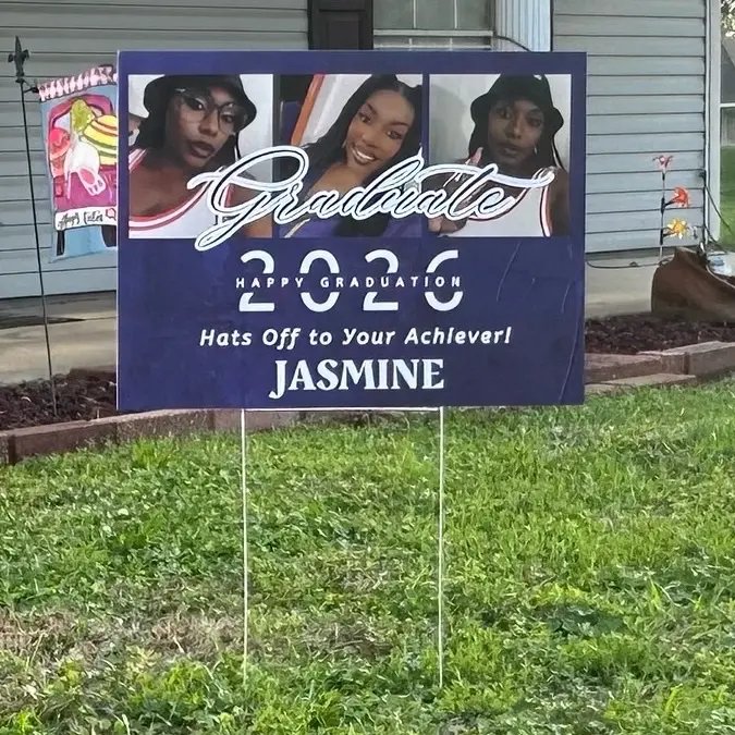 Custom graduation yard sign