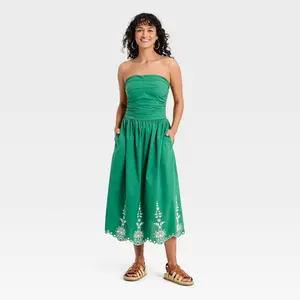 Women's Strapless Midi Sundress - Universal Thread