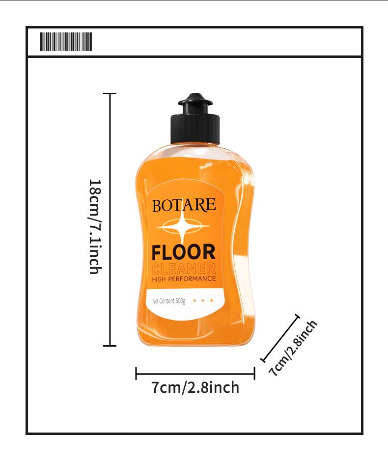 BOTARE Mop Soap - Enzyme-Powered Deep Clean, Quick-Dry, Pet/Kid-Safe, Works with Mops, Steam Mops & Sprayers - 17.6 Fl Oz Cleaner for All Floors
