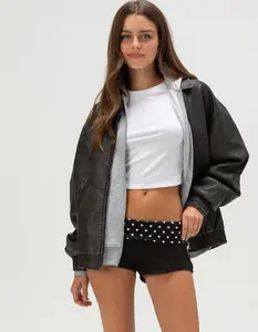 FULL TILT Womens Low Rise Micro Pull On Shorts