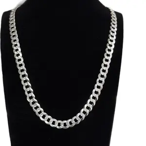 S925 8mm Cuban chain Diamond cut