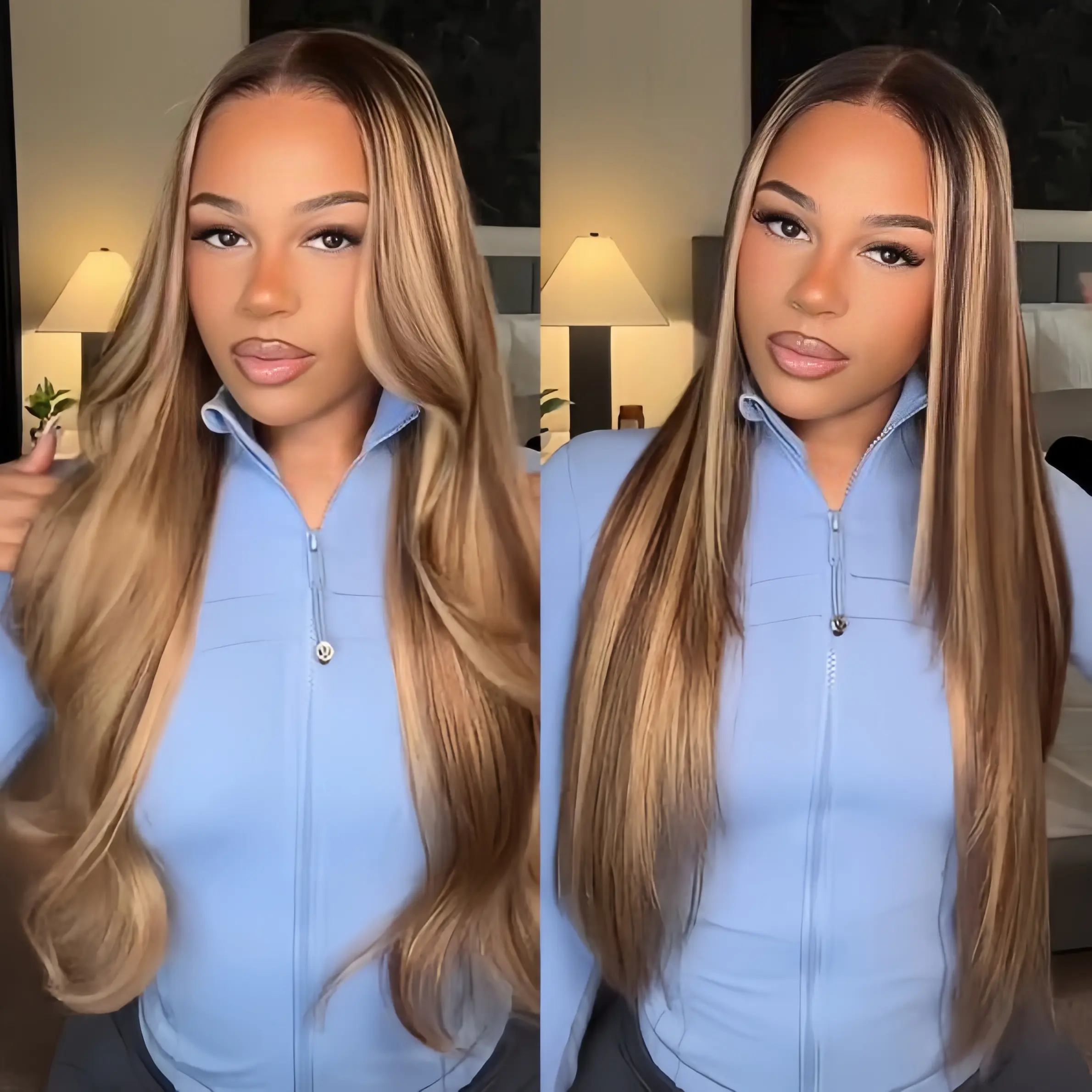 Tinashe Honey Blonde Human Hair 6×5 Pre-Cut HD Lace Pre- Bleached Knots Glueless Lace Closure Wig Pre everthing