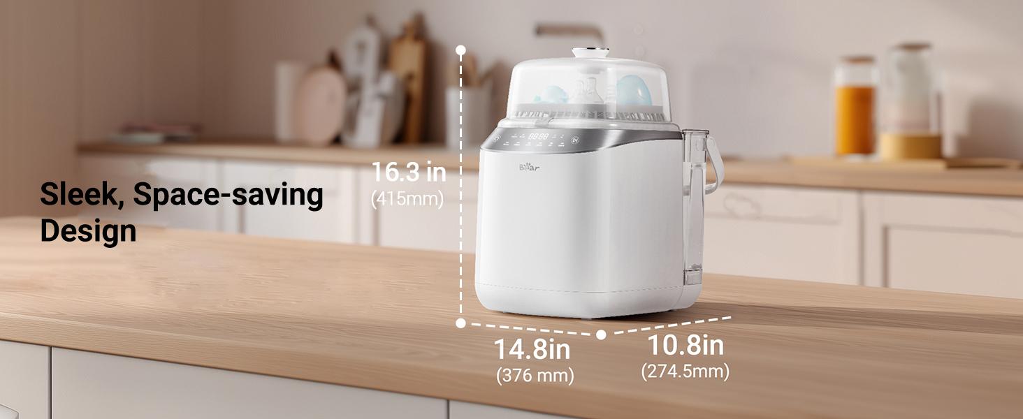 Bear Bottle Washer Pro, Baby Bottle Washer and Sterilizer and Dryer - All in One Machine for Bottles, Pump Parts & Baby Essentials with 90 Detergent Tablets - Effortless, Time-Saving Bear Bottle Washer Pro, Baby Bottle Washer and Sterilizer and Dryer - All in One Machine for Bottles, Pump Parts & Baby Essentials with 90 Detergent Tablets - Effortless, Time-Saving