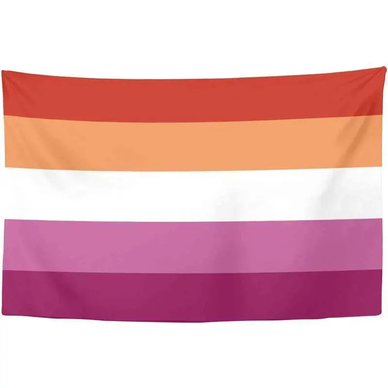 Lesbian Pride Flag Tapestry by summerwins - Durable, Lightweight, High Color Fastness Long-Lasting Print Wall Hanging,  Home Decor for Indoor Bedroom, Beach Use