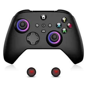 JORREP Anti-Drift Wireless Controller for Xbox, Compatible with Xbox Series X/S/One/PC, With 2 Silicone Thumb Grips, Hall Effect Joysticks, 2.4GHz Wireless Adapter Gamepad with RGB Light, Dual Vibration, TURBO
