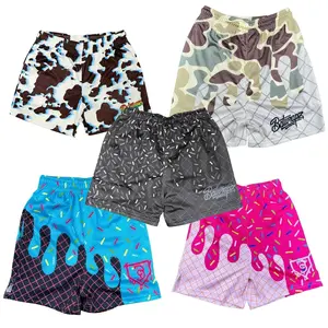 Youth & Adults Ice Cream Drip Camo Baseball Mesh Shorts – Baseball Drip Lifestyle Streetwear | Above Knee Summer Shorts