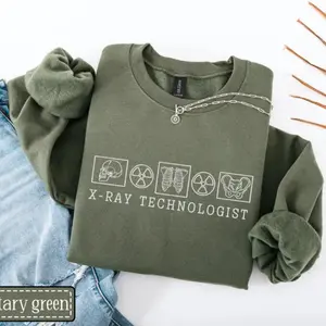 X-ray Tech Sweatshirt • Radiology Embroidery Work Sweater • Xray Tech Gifts • RAD Tech Graduation Gift • Radiology Department