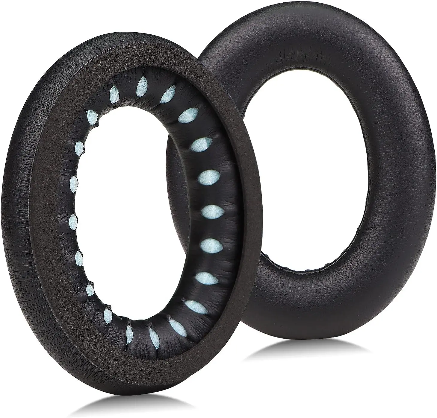 QC45 Ear Pads Cushion, Replacement Protein Leather Earpads for Bose QuietComfort 45 QC45 Quiet Comfort SE Over-Ear Headphones(Black)