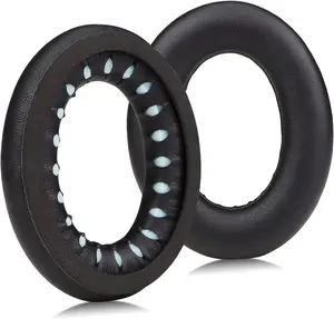 QC45 Ear Pads Cushion, Replacement Protein Leather Earpads for Bose QuietComfort 45 QC45 Quiet Comfort SE Over-Ear Headphones(Black)