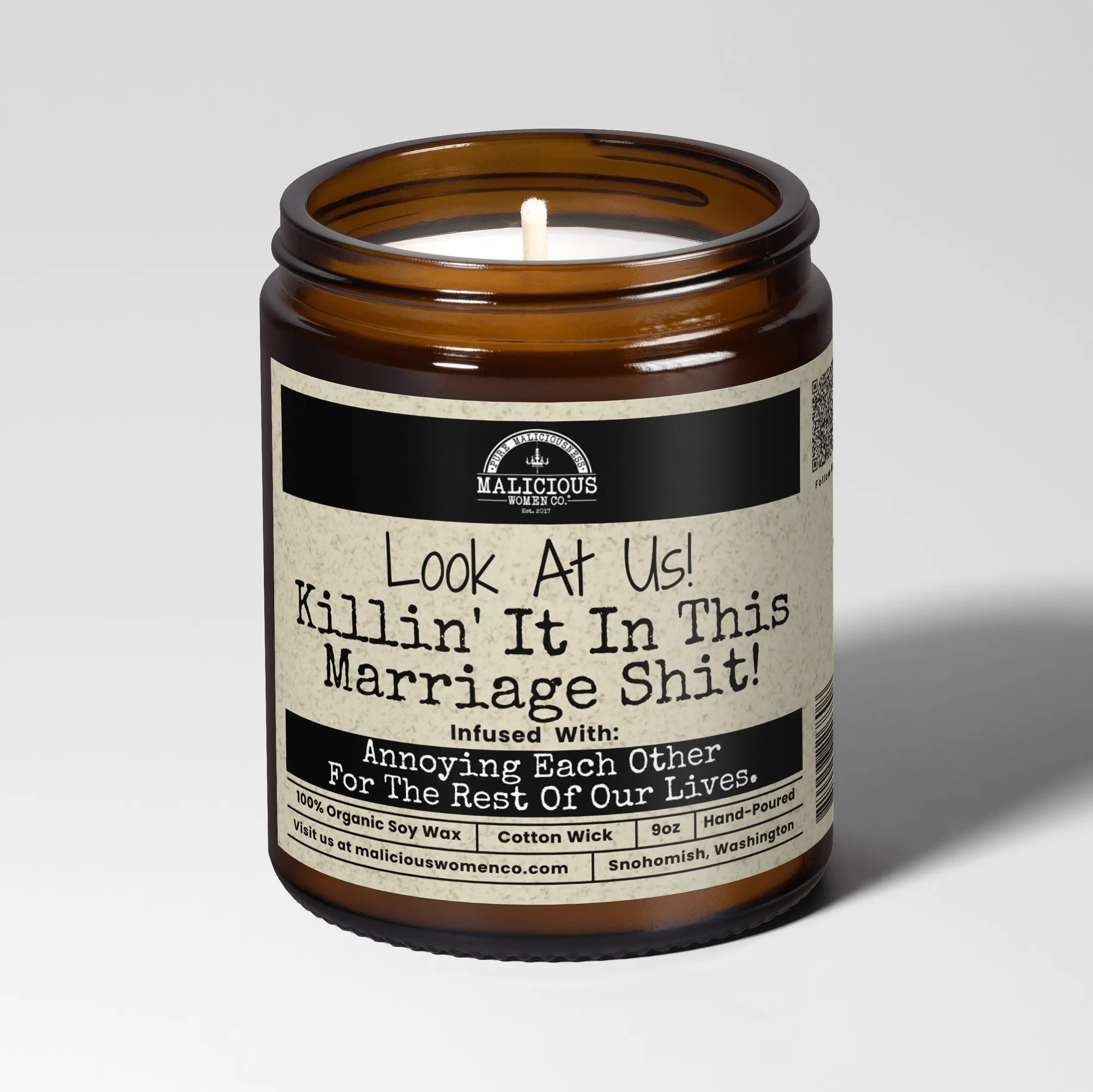 Look At Us! Killin' It In This Marriage Sh*t! – Funny Marriage Candle | 9oz Soy Wax Candle