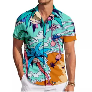 Alolan Exeggutor PKM Hawaiian Shirt | Cool Summer Anime Vibes for Men & Fans